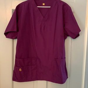Purple scrub top